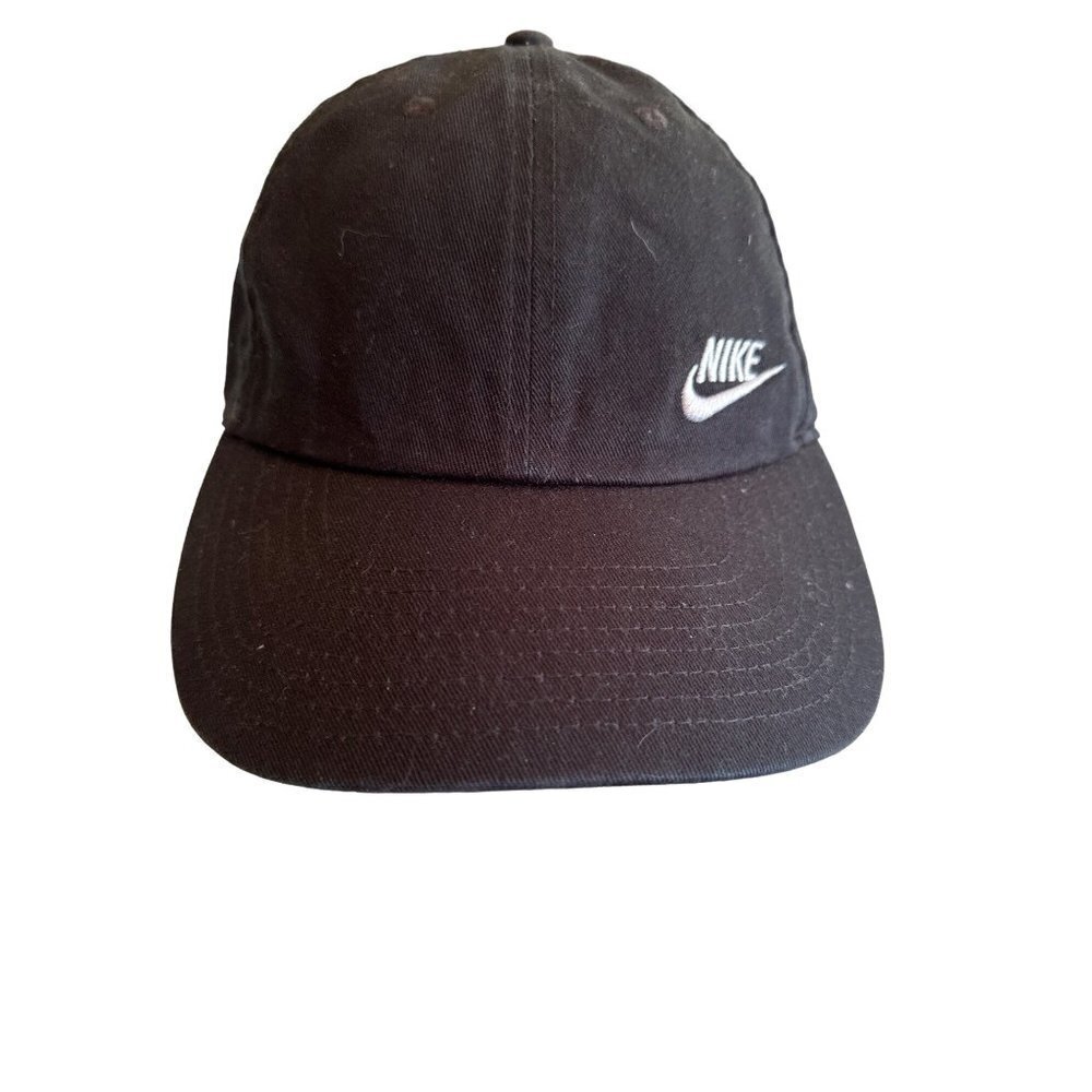 Nike Black Cotton Hat Cap Adjustable